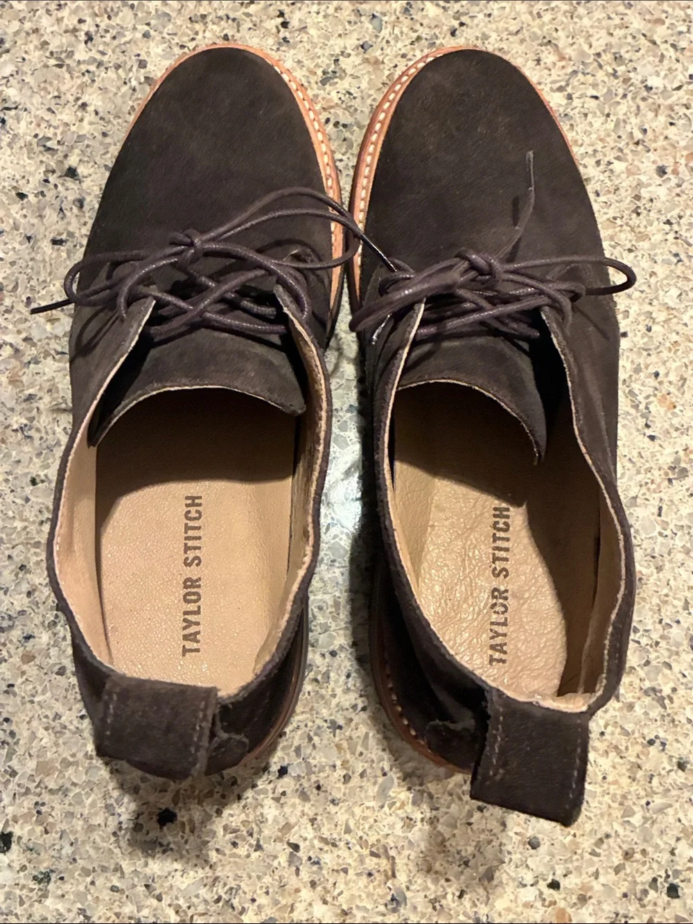 Men’s 8.5 Taylor Stitch Dark Brown Suede Chukka Boots (The Chukka)